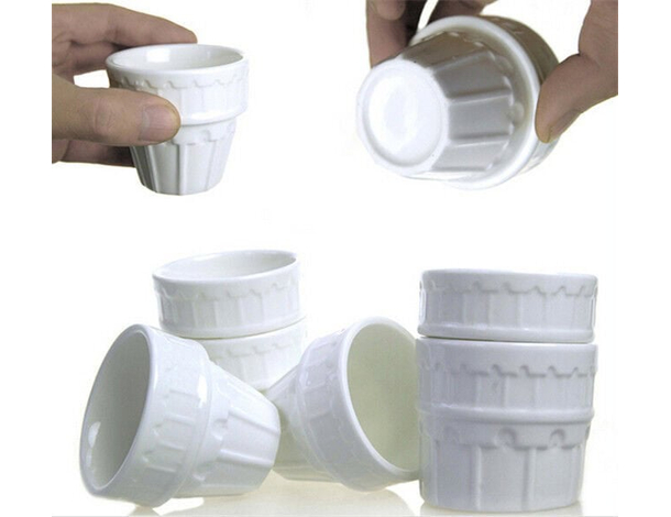 Tazzine Torre di Pisa Coppette Porta Salse Ketchup Maionese Senape Feste...