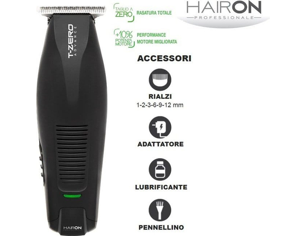 Tagliacapelli tosatrice T-ZERO ADVANCE HAIR ON regola barba rifiniture capelli