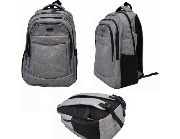 Zaino a spalla bagaglio a mano in tessuto colore grigio spallacci regolabili...