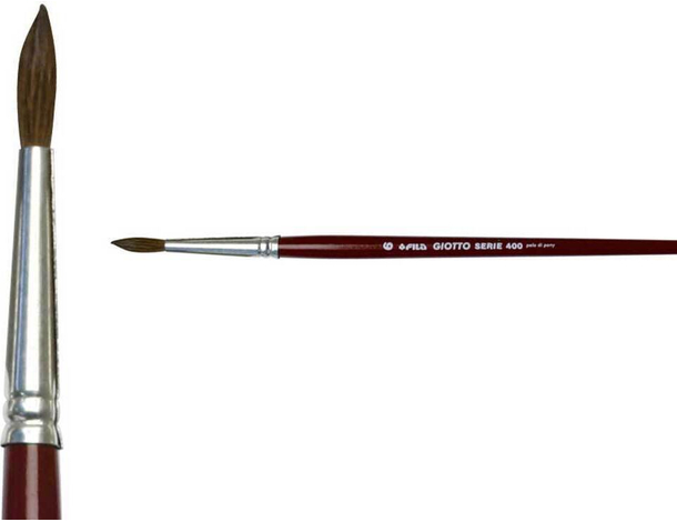 Set 156 Pennelli Punta Tonda Serie 400 Misure da 1 a 10 con Espositore...