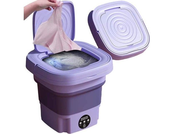 Mini Lavatrice Pieghevole Portatile 8 Litri Lavatrice da Campeggio Centrifuga