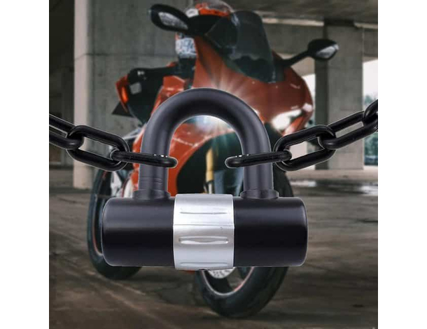Lucchetto Arco U Bloccadisco Blocca Catena Moto Scooter Bici Quad 1.3x10cm 2