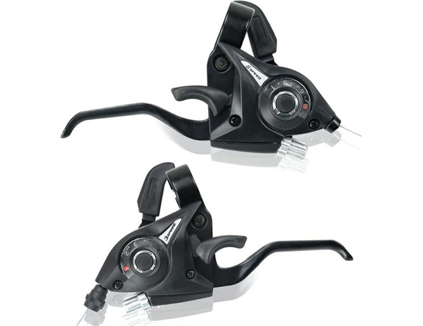 Coppia Comandi Cambio Bici + Leve Freno 3x8 per Bicicletta Manopole MTB Bike