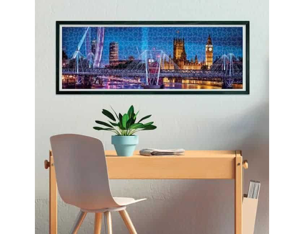 Puzzle 1000 pezzi Panorama Londra Skyline London Big Ben 14 anni+ 98x33 cm 3