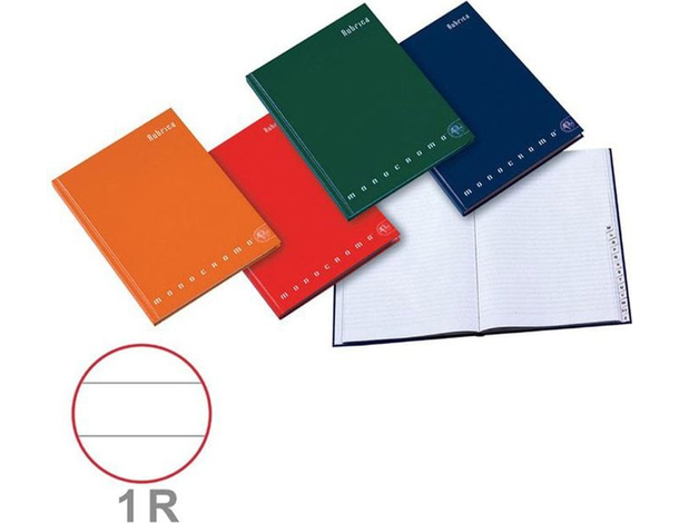 Set 5 Pezzi Rubrica Telefonica Cartonata 96 Fg A5 Monocromo Colori Assortiti
