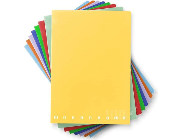 Set 10 Mini Quaderni Monocromo Formato A6, Rigatura 5M, Quadretti 5 mm Scuola...