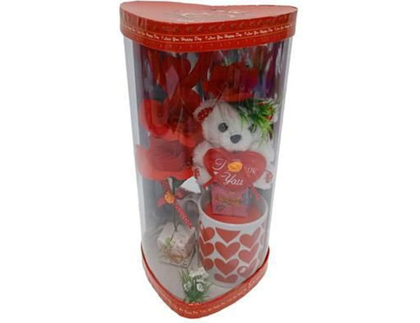 Set Regalo Orsetto Peluche Tazza San Valentino Anniversario Idea Regalo Mug