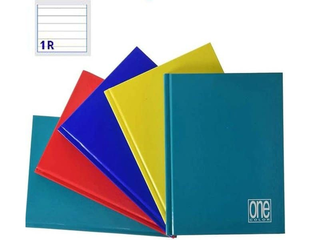 5x Quaderni Cartonati A5 Rigatura 1R 72 Fogli Colori Assortiti per Scuola Casa