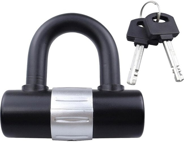 Lucchetto Arco U Bloccadisco Blocca Catena Moto Scooter Bici Quad 1.3x10cm 4