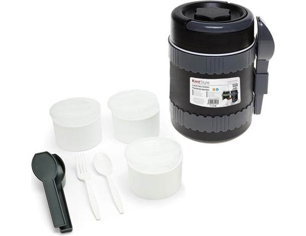 Portavivande Termico Thermos Porta Pranzo 1.8L per Alimenti Contenitore Lavoro