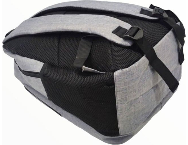 Zaino a spalla bagaglio a mano in tessuto colore grigio spallacci regolabili...