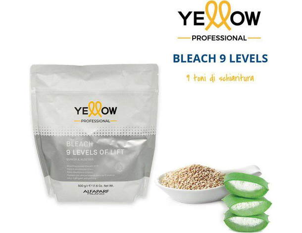 Polvere decolorante 9 toni di schiaritura Alfaparf Yellow Bleach 500 gr...