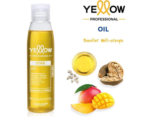 Olio Booster Alfaparf Yellow per capelli ricci 125 ml con mango e baobab 2