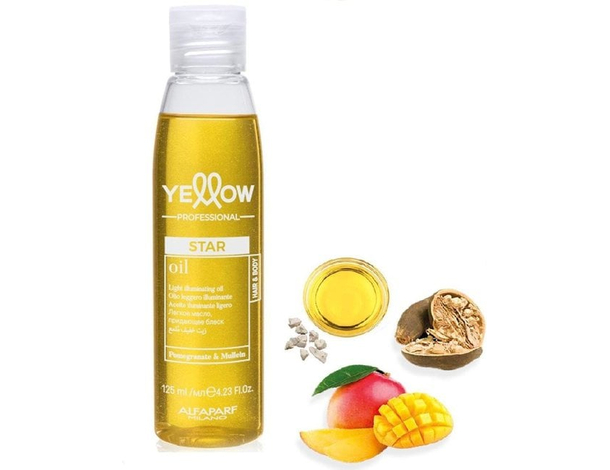 Olio Booster Alfaparf Yellow per capelli ricci 125 ml con mango e baobab