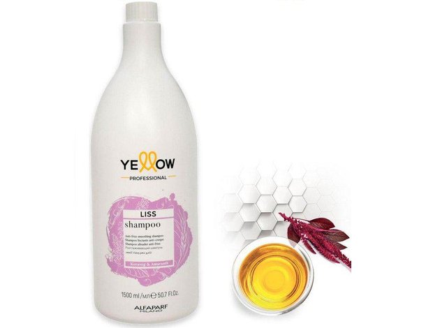 Shampoo Alfaparf Liss anticrespo 1500 ml con keraveg e amaranto capelli lisci