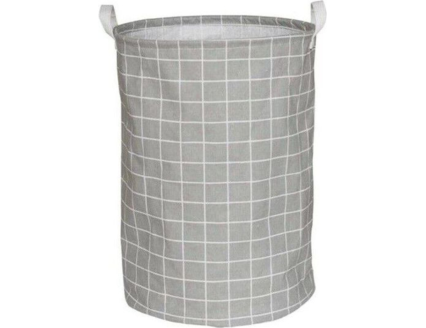 Cesto Porta Biancheria Ripiegabile a Quadri Alto 40x49 cm Casa Bagno Vestiti