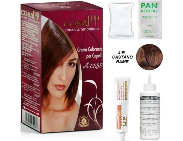 Colore in crema senza ammoniaca Coral-Up tinta per capelli diverse nuances 6