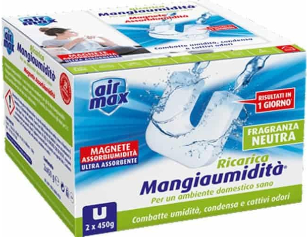 Ricarica per Assorbi Umidità in Pasticche Neutre Sali per Aria Sana Bagno Casa