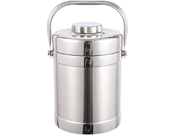 Portavivande Termico Contenitore Porta Pranzo Scomparti in Acciaio Inox 2 Litri