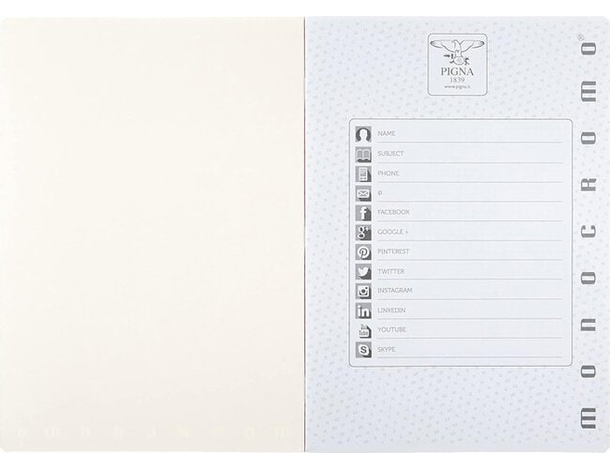 Set 10 Mini Quaderni Monocromo Formato A6, Rigatura 5M, Quadretti 5 mm Scuola...