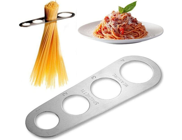 Misuratore di Spaghetti Dosaspaghetti da 1-4 Porzioni in Acciaio Cucina Pasta