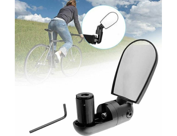 Coppia Specchietti Specchio Retrovisore Bici Bicicletta Flessibile Manubrio...