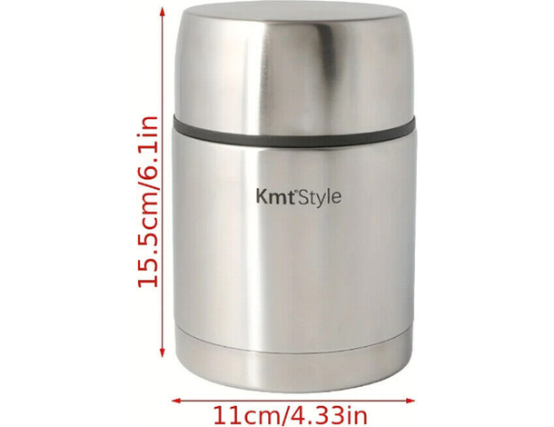Thermos Portavivande Termico per Alimenti 750 ml Acciaio Inox Caldo e Freddo...