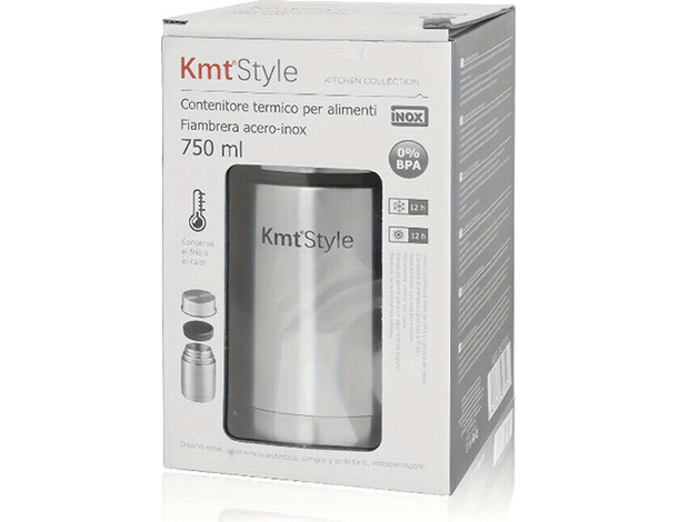 Thermos Portavivande Termico per Alimenti 750 ml Acciaio Inox Caldo e Freddo...