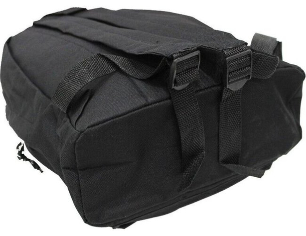 Zainetto nero da viaggio casual scuola tempo libero tracolle regolabili 4