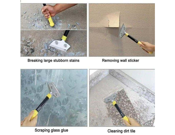 2x Raschietto 30 cm per Pareti e Pavimenti con Manico Stucco Casa Lavoro...