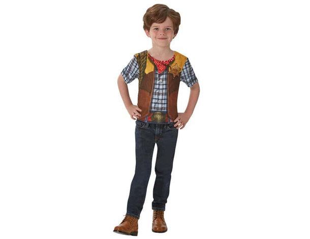 Costume Carnevale Cowboy T-shirt per bambini 3-8 anni travestimento Halloween...