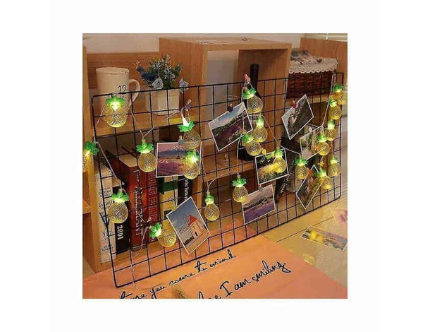 Catena Luminosa LED ad Energia Solare 10 Lampadine Forma Ananas Luci da...