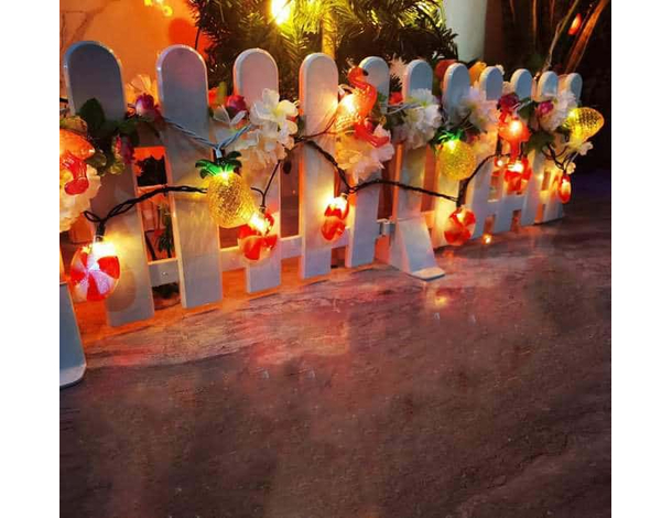 Catena Luminosa LED ad Energia Solare 10 Lampadine Forma Ananas Luci da...