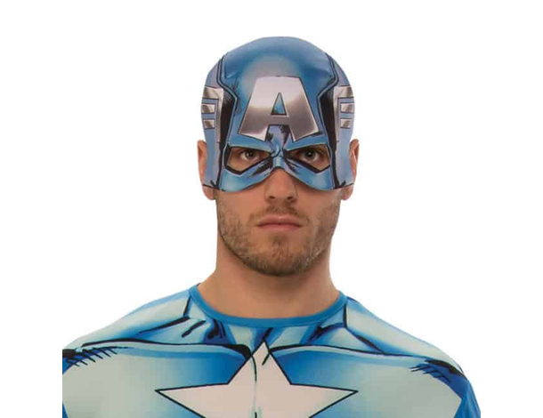 Costume Carnevale Capitan America tuta adulti Captain Steve Rogers taglia M...