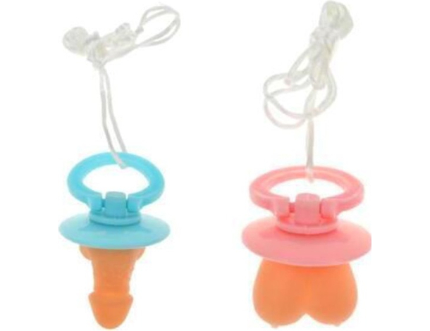 Ciuccio Pisello Pene + Seno Tette Festa Addio al Nubilato Scherzo Sexy Adulti...