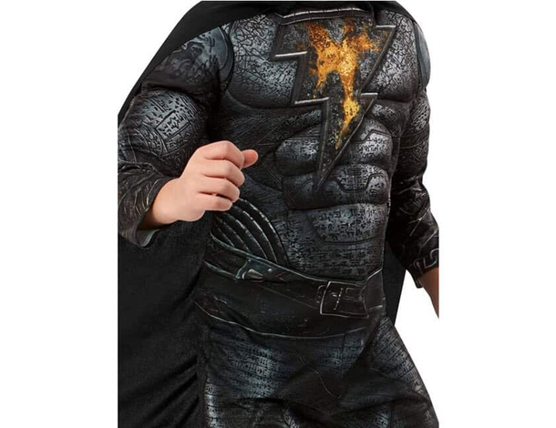 Costume Carnevale Black Adam supereroe Shazam per bambini 2-6 anni Halloween...