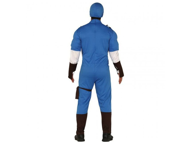 Costume Carnevale Capitan America supereroe cosplay tuta per adulti uomo...