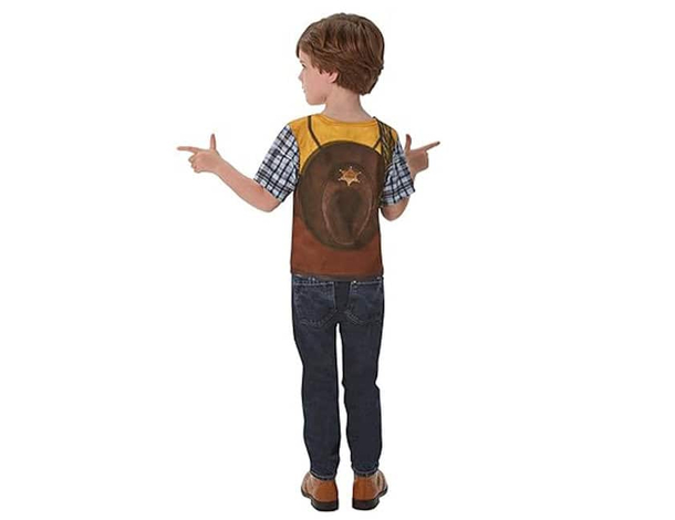 Costume Carnevale Cowboy T-shirt per bambini 3-8 anni travestimento Halloween...
