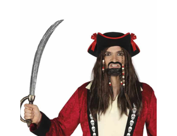 Costume Carnevale da Pirata bucaniere corsaro uomo adulto taglia M 2