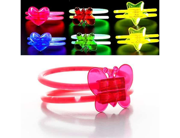5x Braccialetti Luminosi Accessori Bracciali Doppi Fluorescenti Starlight DJ