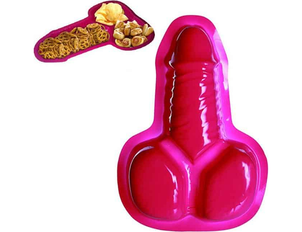 5 Piatti Vassoi dalla Forma Fallica Pisello Pene Addio al Nubilato Scherzo Sexy