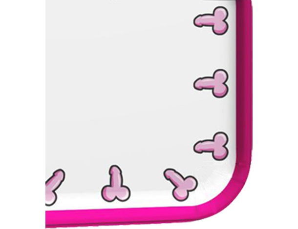 Set 18 Piatti in Carta Stampa Pisello Pene per Addio al Nubilato Party...