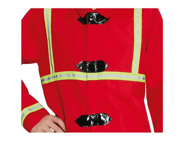 Costume Carnevale da Pompiere travestimento vigile del fuoco ragazzi 14-16...