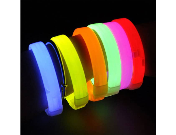 5x Maxi Braccialetti Luminosi Bracciali Fluo Discoteca Fluorescenti Starlight...