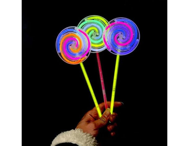 3x Girandola Luminosa Fluorescente Colorata Discoteca DJ Accessori Feste...