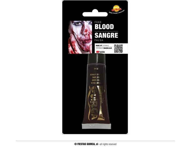 3x Tubetto Sangue Finto Lavabile 20 ml Rosso Make Up Travestimenti Halloween...