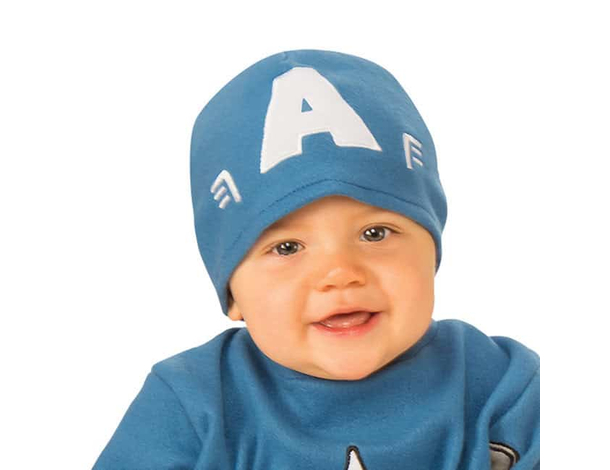 Costume Carnevale Capitan America Marvel supereroe neonato 0-6 mesi Halloween...