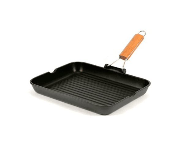 Bistecchiera Piastra in Alluminio Antiaderente PTFE Rettangolare cm 36x26 cm