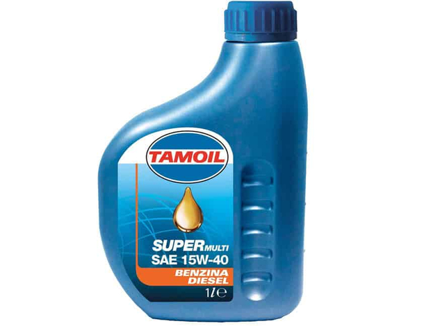 Olio Motore Supermulti SAE 15w40 Flacone 1LT Minerale Auto Benzina Diesel Gas...