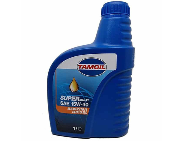 Olio Motore Supermulti SAE 15w40 Flacone 1LT Minerale Auto Benzina Diesel Gas